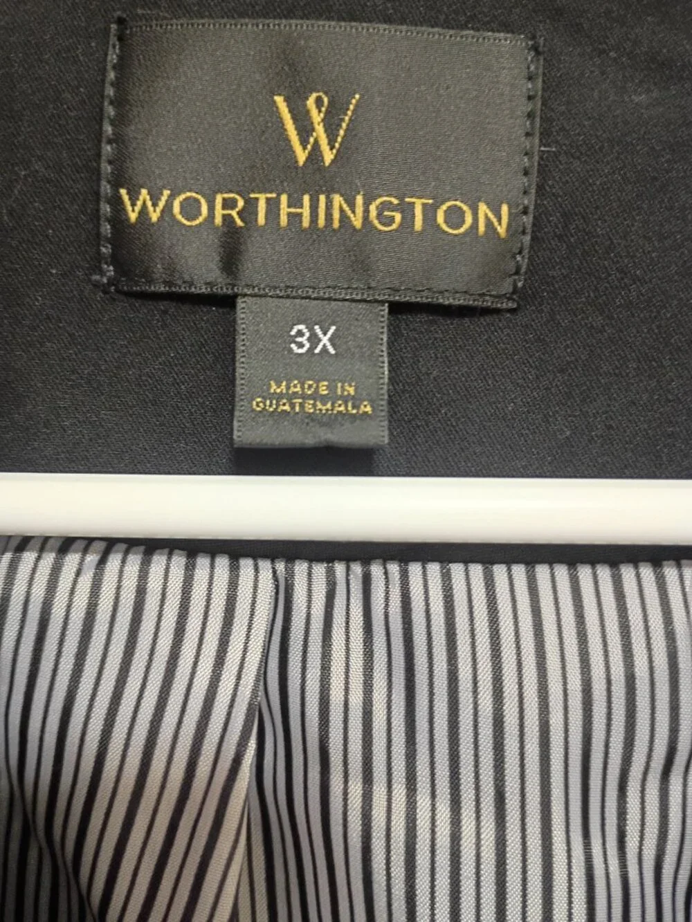 Worthington Plus Size Black Blazer Size 3XL